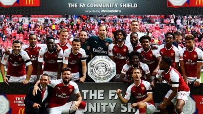 Sistem "ABBA" Hiasi Keberhasilan Arsenal Menangi Community Shield