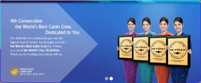 Garuda Indonesia Mencetak Quattrick sebagai Maskapai dengan Cabin Crew Terbaik di Dunia