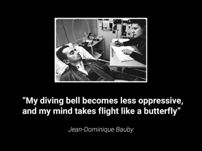 "The Diving Bell and The Butterfly", Imajinasi Sebebas Kupu-kupu