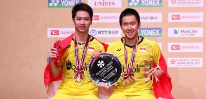 Juara di Jepang Terbuka, "Duo Minions" Duduki Peringkat Satu Dunia