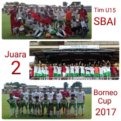 Tim Indonesia U15 SBAI Menjadi Juara 2 Malaysia Borneo Cup 2017