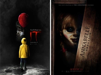 Adu Seram Film "IT" dan "Annabelle: Creation"