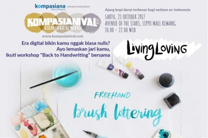 Ikuti Workshop "Back to Handwriting" bersama Living Loving di Kompasianival 2017!