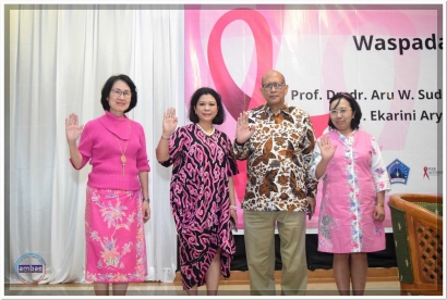 Semangat "Pink" Oktober Menyeruak Peserta Seminar Kesehatan