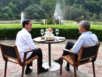 Napak Tilas di Meja Kursi Jokowi dan Obama Ketika Makan Bersama di Bogor