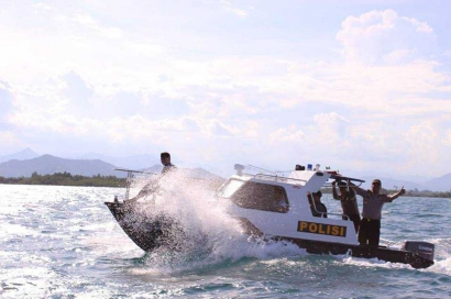 Lindungi Kekayaan Laut, Polres Luwu Patroli di Perairan Teluk Bone