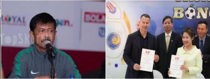PSSI Tunjuk Indra Sjafri, Vietnam Pilih Duet Giggs dan Scholes