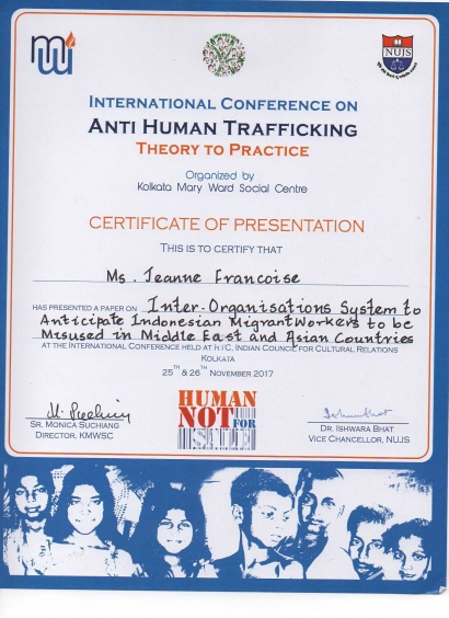 "International Conference on Anti-Human Trafficking, Kolkatta, India, 25-26 Nov 2017"