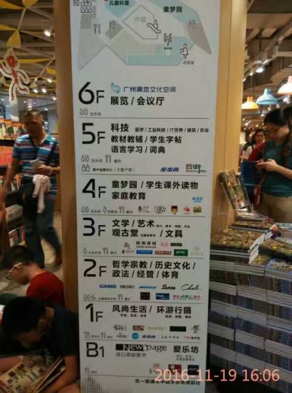 Toko Buku Pusat di Guangzhou dan Terjemahan Hanyu JiaoCheng