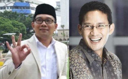 Ridwan Kamil dan Sandiaga Uno: Tidak Ada Mahar Politik
