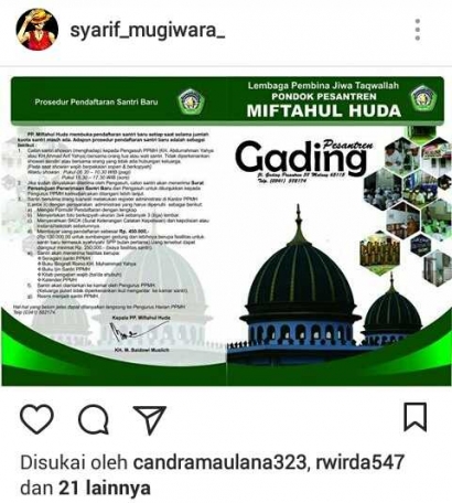 Mahasiswa Rantau di Malang, Mondok di PP Miftahul Huda Gadingkasri Malang