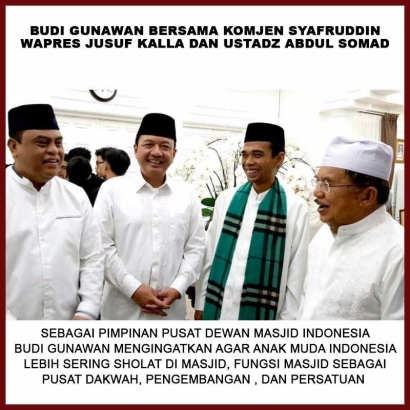 Silaturahmi Kepala BIN Budi Gunawan, Ustadz Somad, dan Jusuf Kalla
