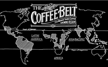 Ketahui Wilayah Penyebaran Kopi dengan "Coffee Belt"