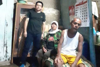 Purnawirawan TNI di Tegal Tinggal di Gubuk Bambu