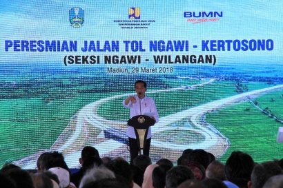 Presiden Jokowi Resmikan Jalan Tol Ruas Ngawi-Wilangan