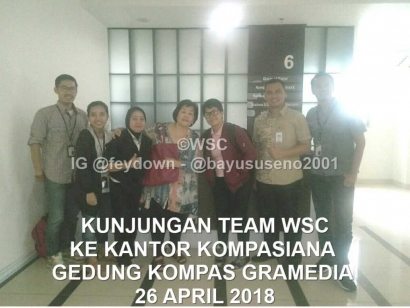 Pertemuan Seru Team WSC dengan Mas Isjet di kantor Kompasiana