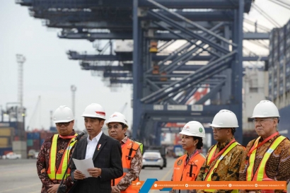 Presiden Lakukan Pelepasan Ekspor dan Peninjauan Infrastruktur Pelabuhan Tanjung Priok