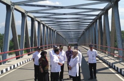 Diresmikan, Jembatan Wijaya Kusuma Mudahkan Akses Timur dan Barat Kabupaten Kediri