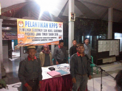 "Pelantikan KPPS Desa Rambipuji-Jember" Sebagai Wujud Kesiapan Pilgub Provinsi Jawa Timur 2018