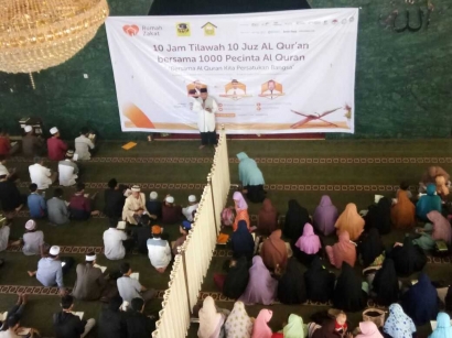 Masyarakat Palembang 10 Jam Tilawah 10 Juz Bersama 1.000 Pencinta Al Quran
