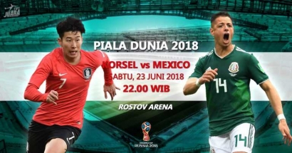 Pertandingan Langsung Korea Selatan vs Meksiko