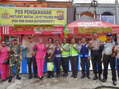 Serunya Penjagaan Idulfitri bersama TNI POLRI di Pos Diana Timika Tanah Papua