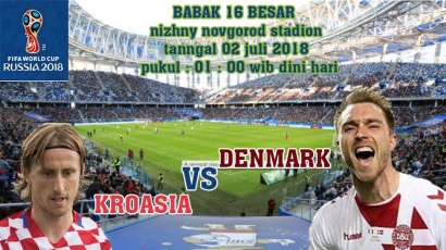 Live Streaming Babak 16 Besar Piala Dunia 2018 Kroasia Vs Denmark
