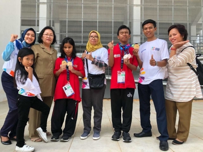 Atlet Disabilitas Panti Sosial DKI Jakarta Raih Medali Emas Test Event Asia Para Games 2018