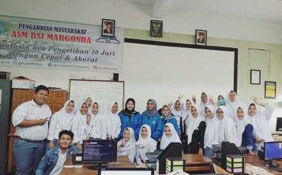 Pengabdian Masyarakat oleh Mahasiswa BSI di Jakarta Islamic School