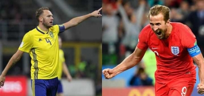 Swedia vs Inggris, Duel Sesama Tim Kuda Hitam