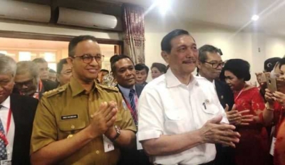 Luhut dan Anies Kompak "Manortor", Kode Keras Cawapres Jokowi?
