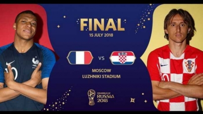 Prancis vs Kroasia, Laga Pamungkas Mewakili Momen Unik Piala Dunia 2018