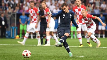 Catatan Akhir Piala Dunia, Penalti Griezmann Membuyarkan Mimpi Kroasia