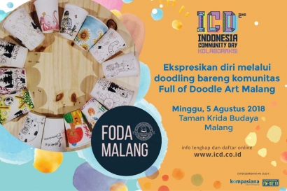 Berekspresi dengan Coretan bersama FODA Malang di ICD 2018!
