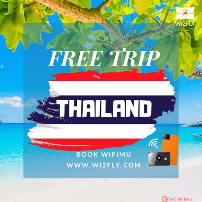 Book Wifimu, Free Trip Thailand dari Wi2fly