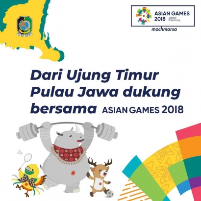 Dari Ujung Timur Pulau Jawa Dukung Bersama Asian Games 2018
