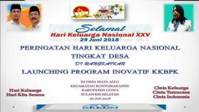 Hari Keluarga Nasional XXV Tahun 2018 dan Inovasi Program
