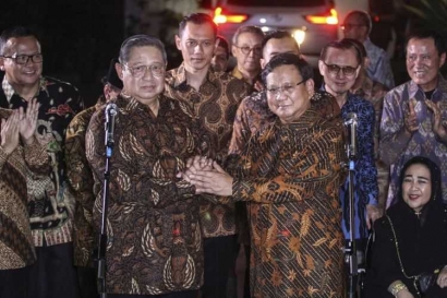 SBY Bertandang ke Rumah Prabowo Senin Pagi Ini
