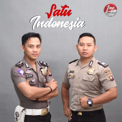 Anggota Polisi Ini Menjadi Viral dengan Lagu "Satu Indonesia"