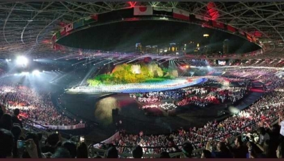 Dari Televisi, Sajian Pembukaan Asian Games 2018 Tetap "Keren Parah!"