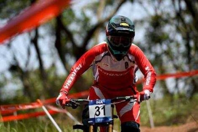 Indonesia Perkasa di Nomor Downhill Balap Sepeda