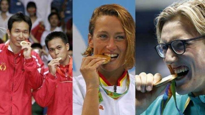 Tahukah Anda Mengapa Atlet Suka Menggigit Medali Saat Berpose di Depan Kamera?