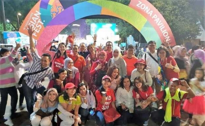 "Energy of Perjaka DP", Kampanyekan Jalan Kaki di Arena Asian Games GBK