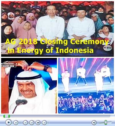 Asian Games 2018, Closing Ceremony in Energy of Indonesia