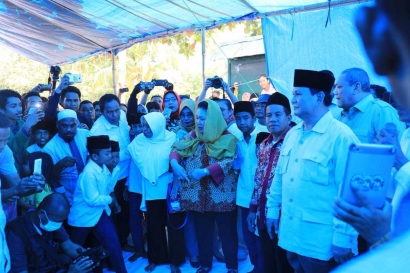 Ke Lombok, Pak Prabowo Ditemani Bu Titiek