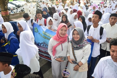 Ratusan Pelajar Bantaeng Ramaikan Pawai Hijratul Muharram 1440 Hijriyah