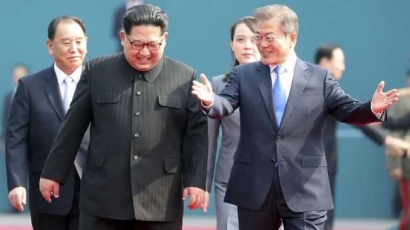 Jalan Berliku Pertemuan Kim Jong Un dan Moon Jae In