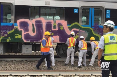 Kemarin KRL, Kini Kereta MRT Jakarta Kena Vandalisme