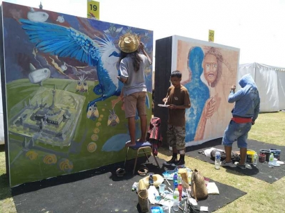 Membaca Mural Pesona Kota di Festival Pesona Lokal