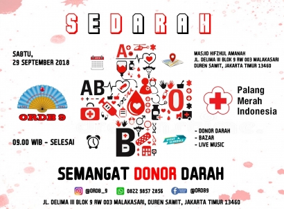 Yuk, Donor Darah Bersama ORDB 9 di Malaka Sari, Jakarta Timur